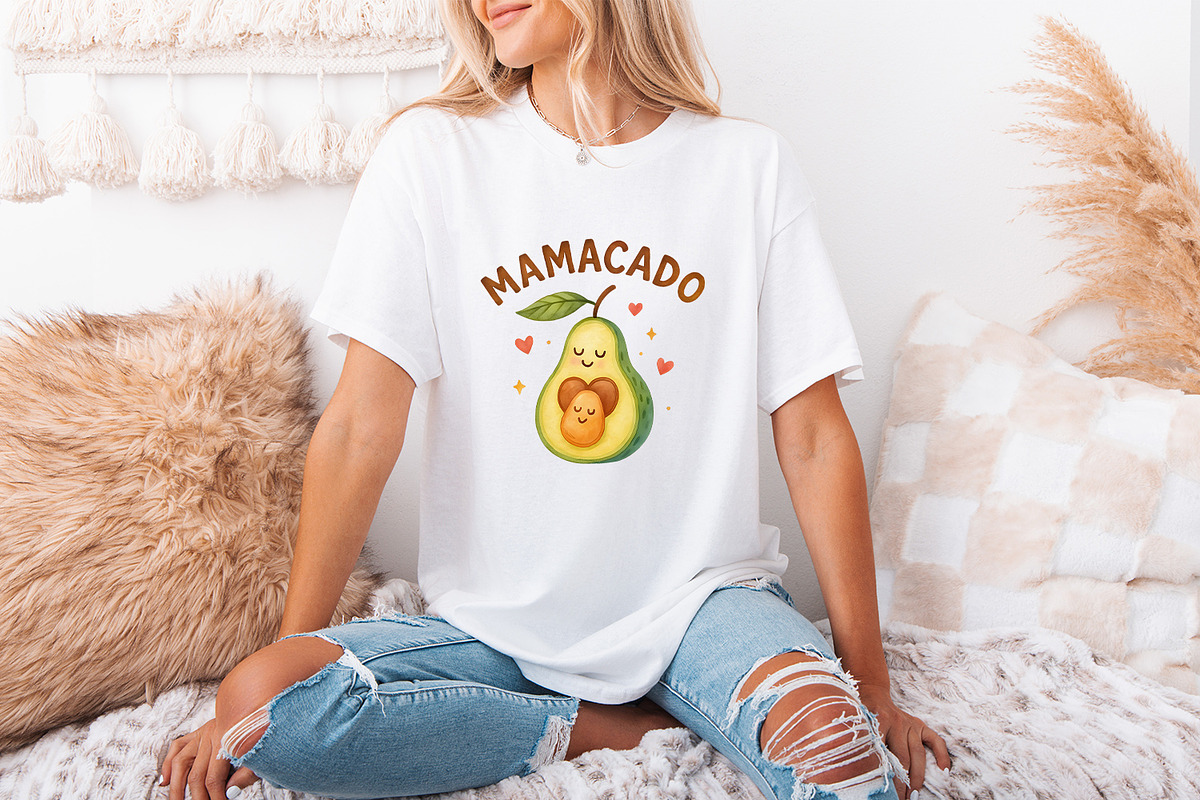 Mamacado PNG, Cute Avocado Mom Art,, an Illustration by SharpMarketplace (Photo 2 of 9)