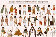 Abstract Kids Collection, a Person Illustration by ApetekMarket (Thumbnail 3 of 9)