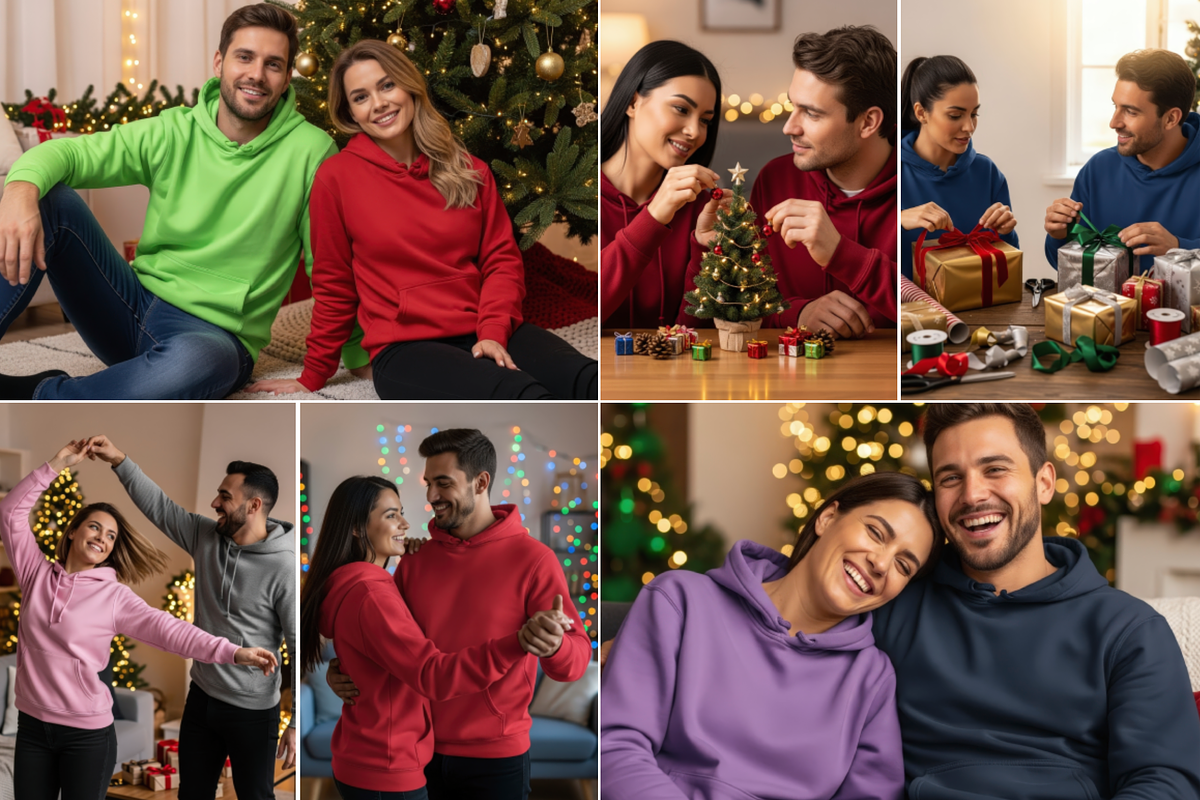 Couple Hoodie JPG Mockup Pack 400, a Hoody Mockup by KennedyStudio (Photo 9 of 14)