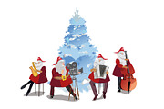 Christmas set with Santa., a Decorative Illustration by Laifalight (Thumbnail 6 of 12)