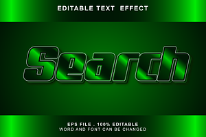 Search Text Effect Editable