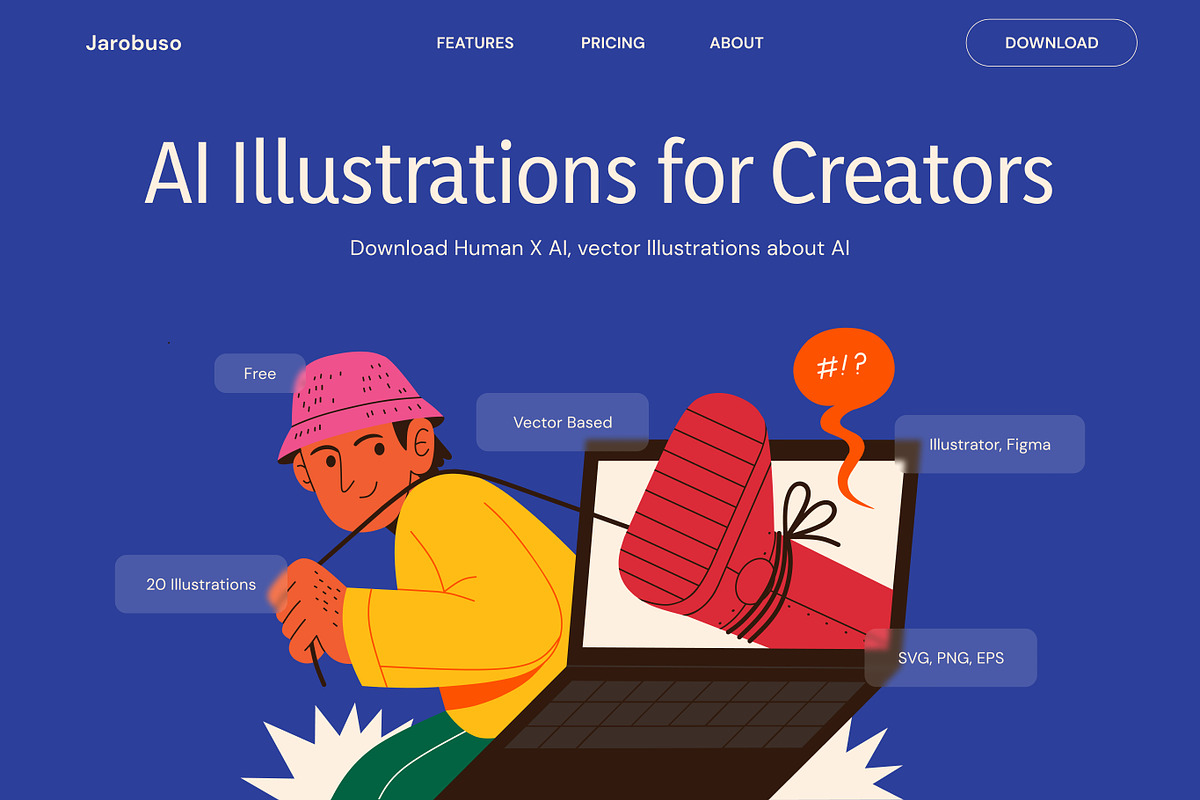 Human X AI Vector Illustrations, a Technology Illustration by Framley (Photo 5 of 8)
