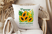 Papaya Tropical Sweetness PNG Design, an Illustration by Libby Wishes (Thumbnail 4 of 6)