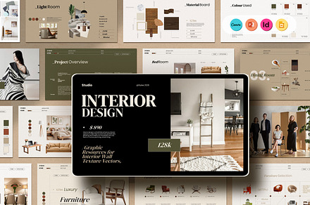 Interior Design Presentation Templat, a Presentation Template by Studio Industry
