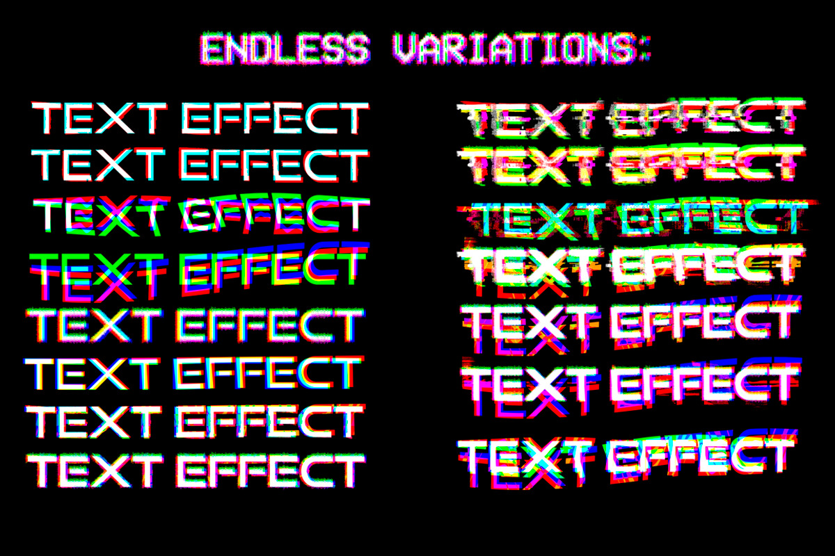 Text Destroyer: Glitch Edition, a Layer Style Add-On by Gromov Design (Photo 3 of 7)