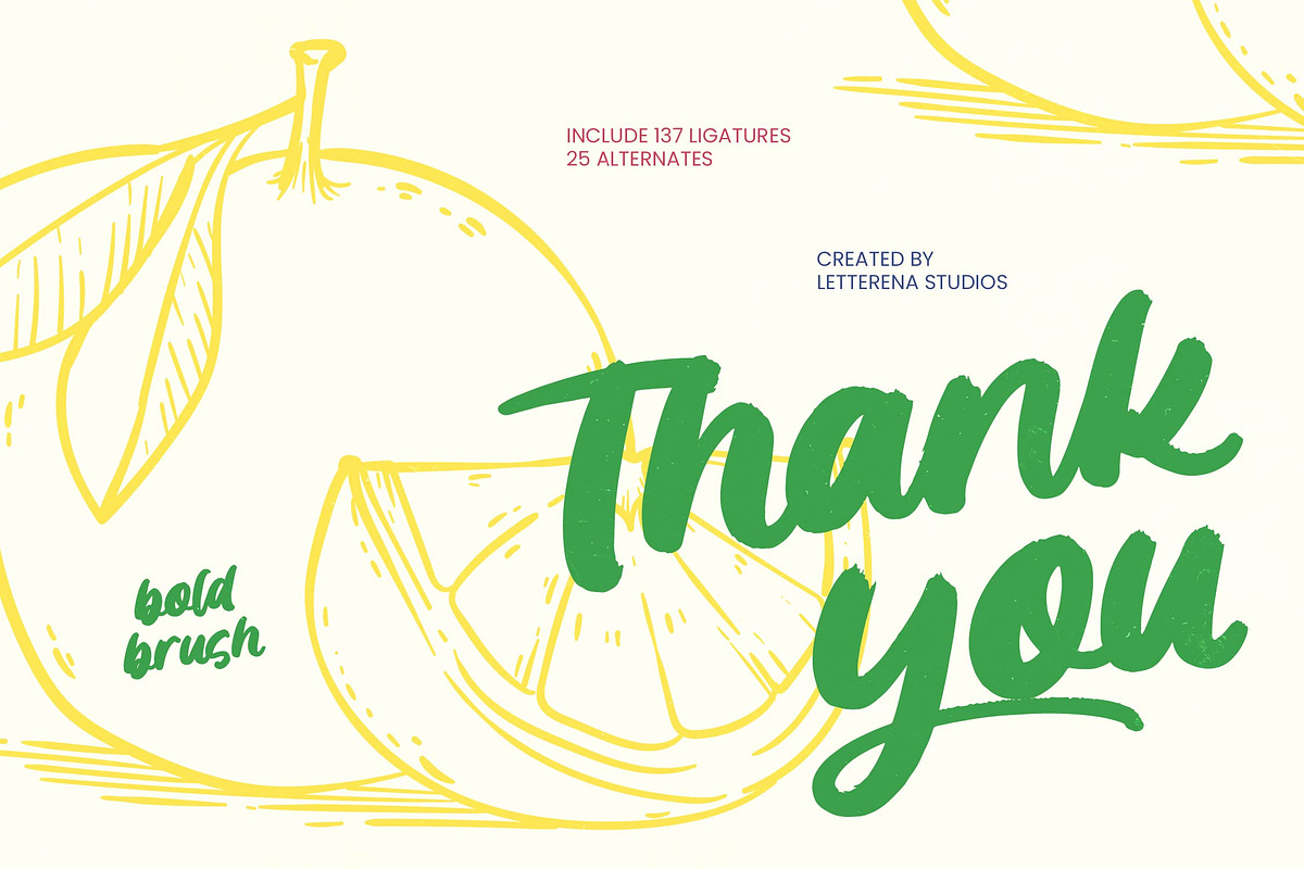Bulettar Sundel Bold Brush, a Script Font by Letterena Studios Script (Photo 15 of 15)