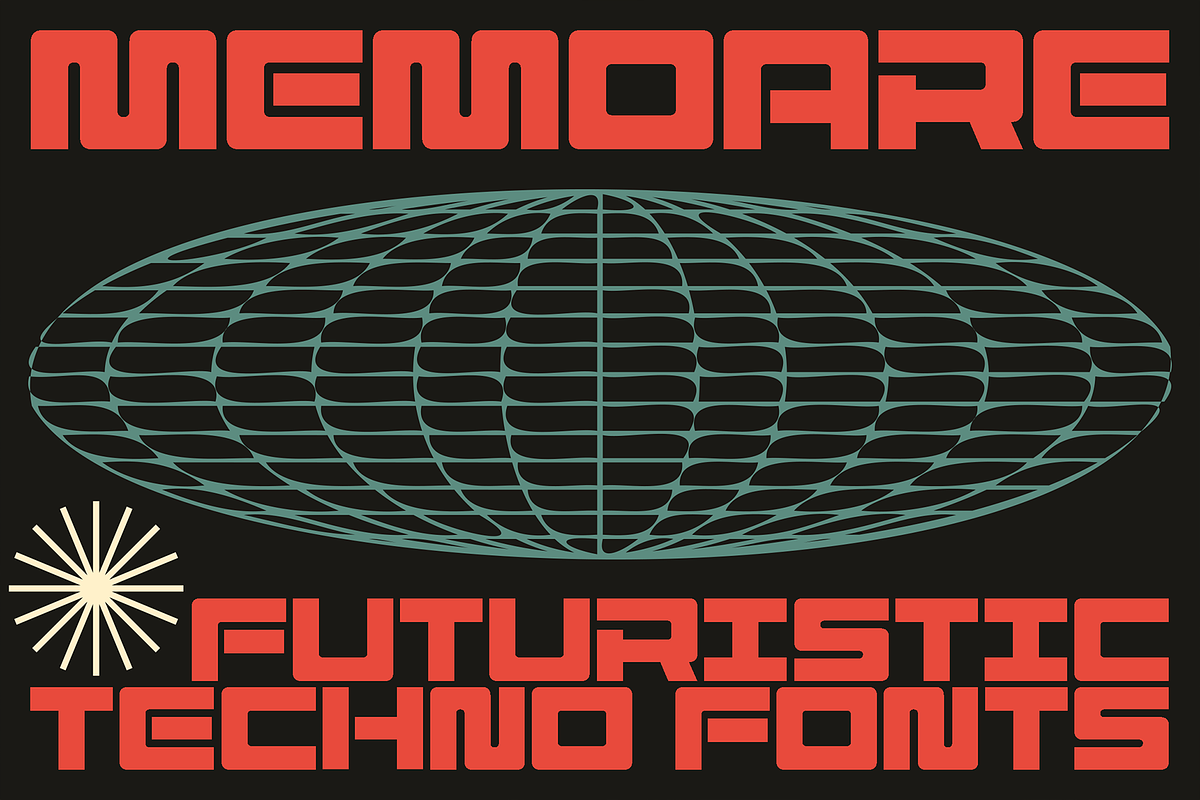 Memoare - Bold Futuristic Fonts, a Sans Serif Font by Konstantine Studio (Photo 1 of 4)