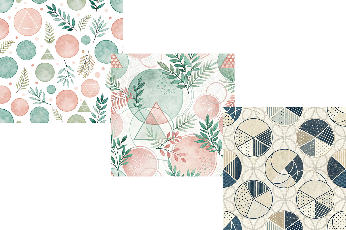 Abstract Algebra Seamless Pattern, a Pattern Graphic by FloridPrintables (Photo 5 of 11)