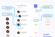 List item UI component and widgets, an UI Kit Template by anchor_point_heshan (Thumbnail 3 of 3)
