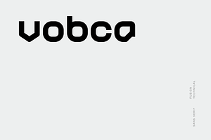 Vobca Type Font Family, a Sans Serif Font by baqoos