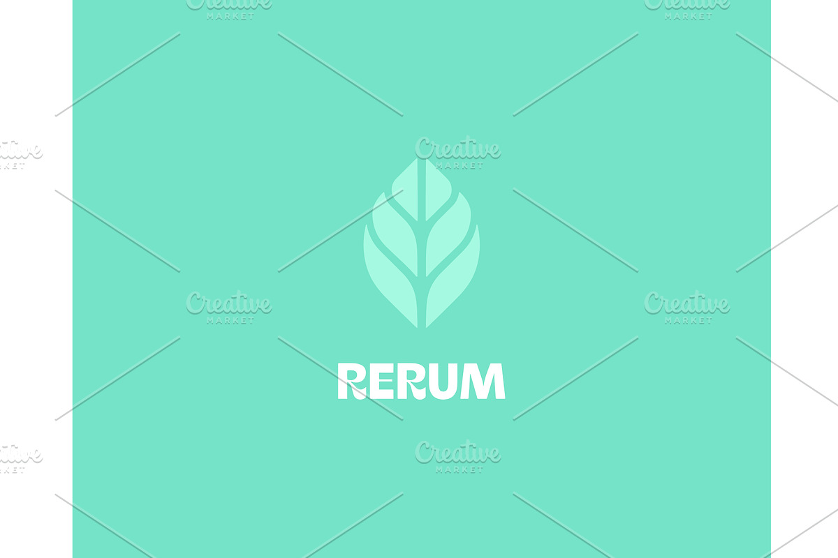 Abstract leaf minimalistic logo, an Object Illustration by Bureau