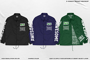 5 Coach Jacket - Mockup, a Hoody Mockup by DaldSgh (Thumbnail 2 of 9)