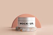Aluminum Cosmetic Jar Mockups, a Cups & Container Mockup by pmvch (Thumbnail 13 of 21)