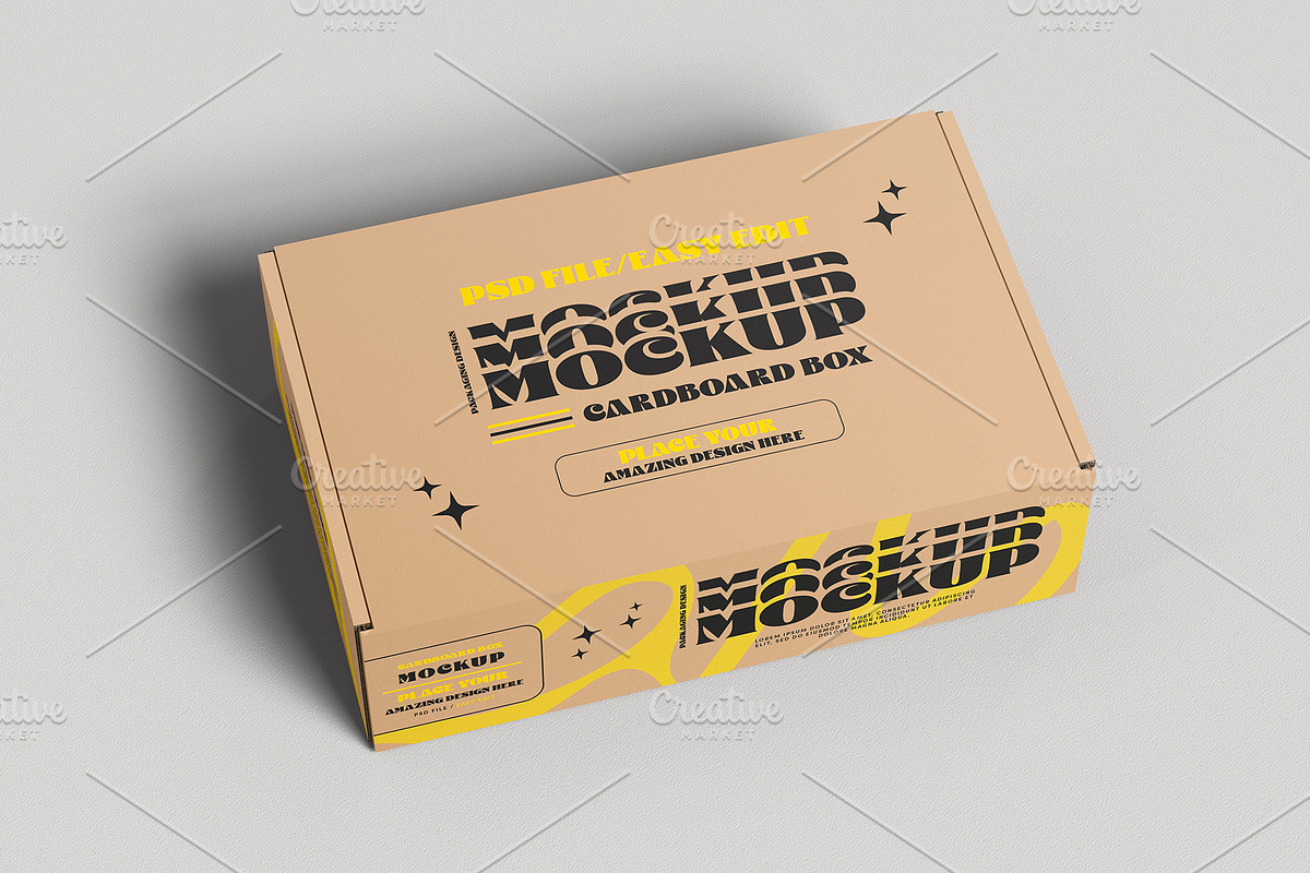 Cardboard Box Mockup Set, a Packaging Mockup by ForgeDesign (Photo 7 of 7)