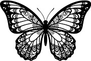 Beautiful Butterfly Silhouette, an Object Graphic by Designer_Momina (Thumbnail 5 of 20)