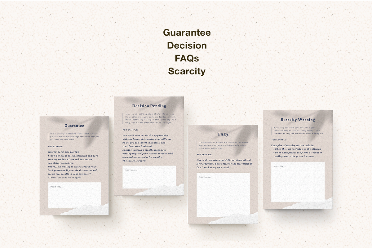 Sales Page Content Guide, a Presentation Template by Starline Creative (Photo 4 of 7)