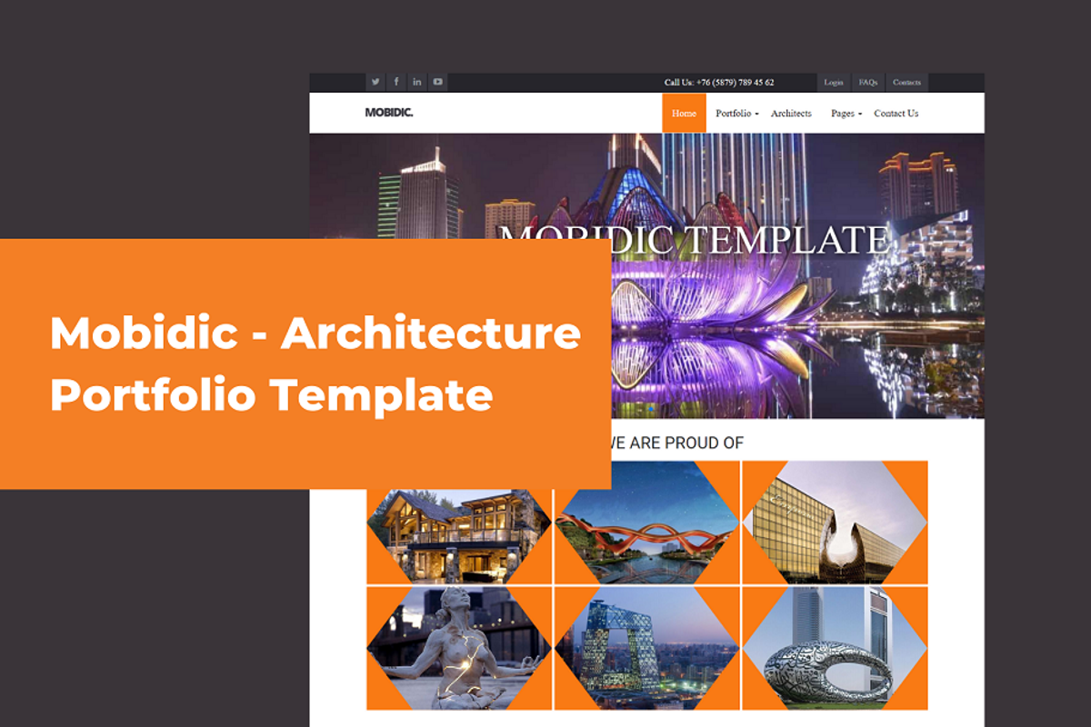 Mobidic - Architecture Template, a HTML Template by Ordasoft (Photo 1 of 3)