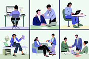 Office Illustration Art Set, a Work Illustration by Brickclay (Thumbnail 6 of 9)