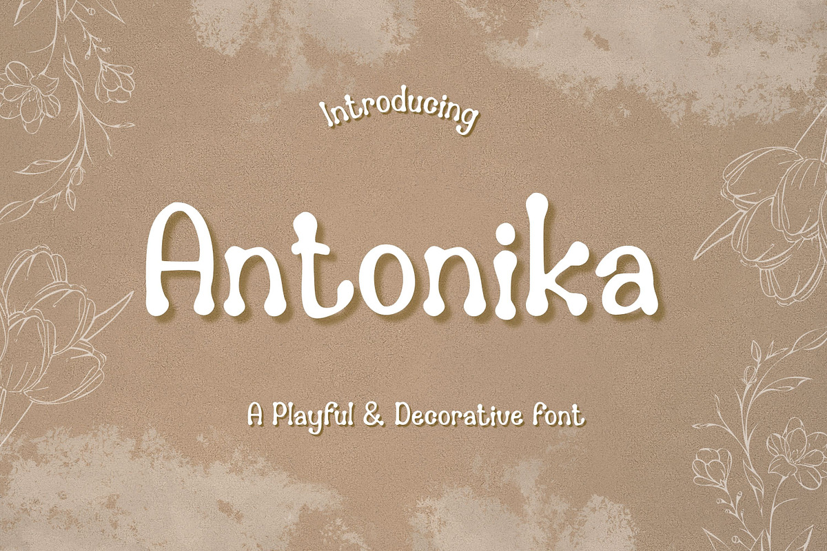 Antonika Font, a Handwritten Font by V Design Creator (Photo 1 of 9)