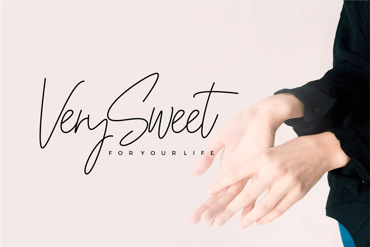 Pretty Girl Monoline Script Font preview 2