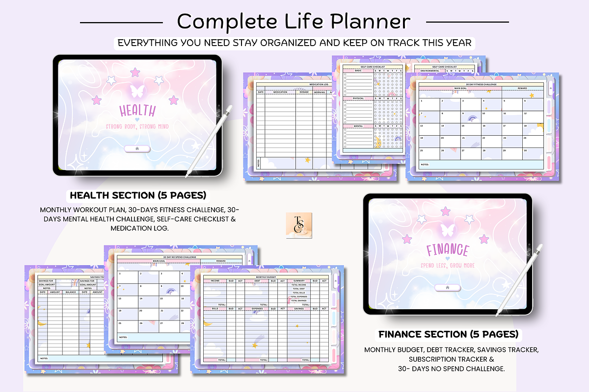 Starlight Digital Planner preview 7