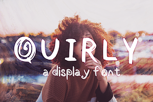 QUIRLY a cute display font