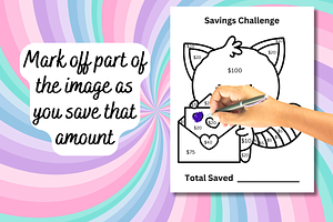 Cute Zoo Animals Savings Challenge