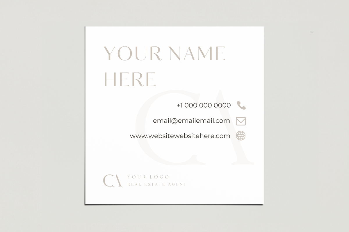 BUNDLE: Real Estate Square Stickers, a Branding & Logo Template by EstateElements (Photo 8 of 8)