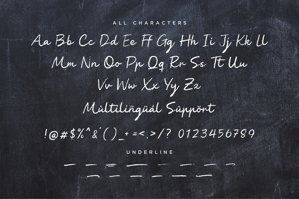 Pennychalk A Script Chalk Font, a Script Font by Allouse Studio (Photo 9 of 10)