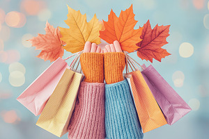 Autumn Shopping, a Holiday Photo by Ocean Digital Art