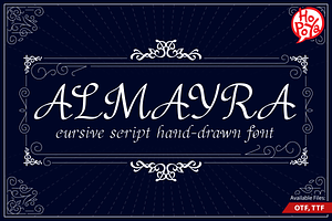 Almayra Font, a Script Font by mikailain