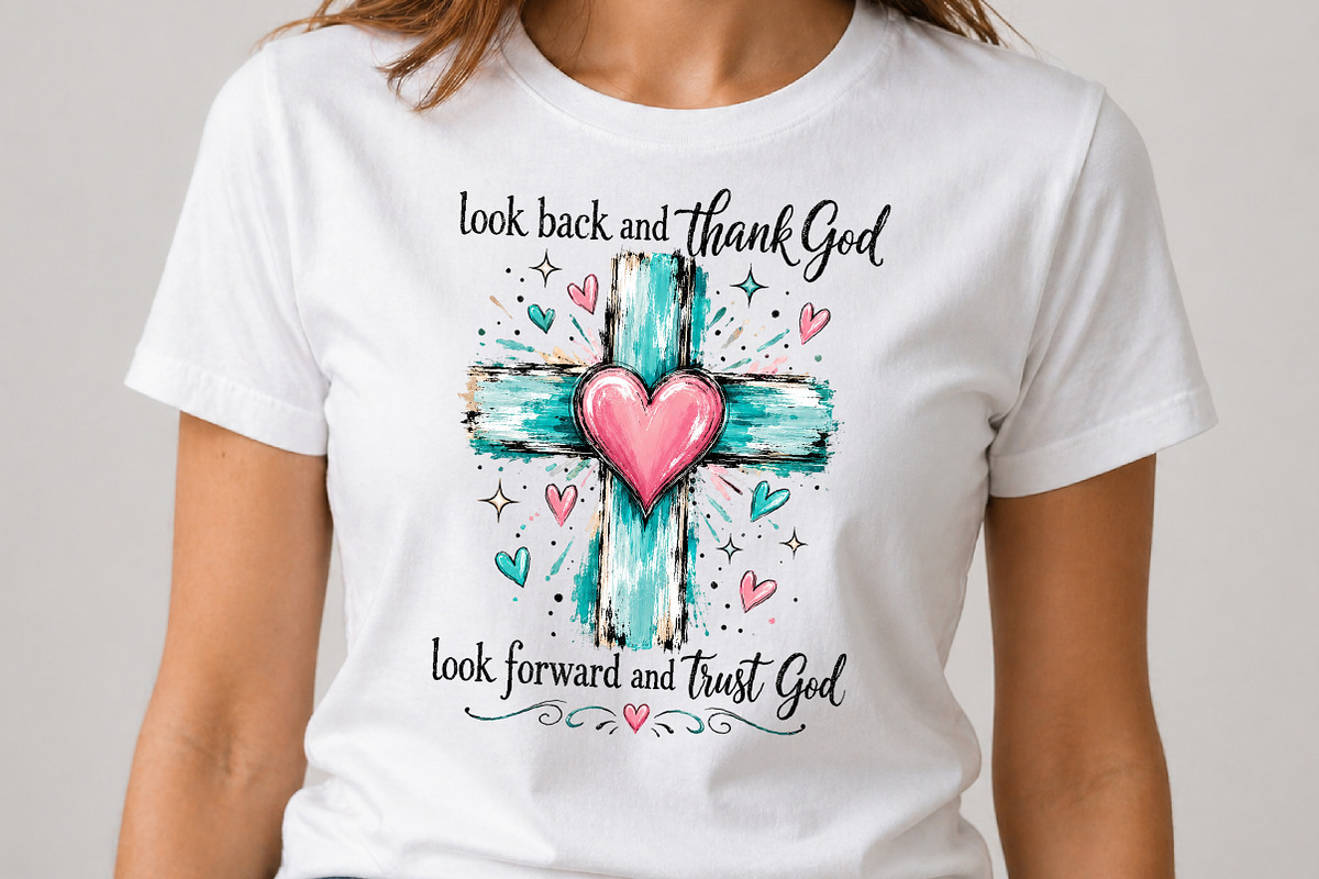Christian Cross Sublimation Design, a Seasonal Illustration by DreamCafeArt (Photo 4 of 5)