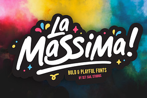 La Massima Font Set, a Handwritten Font by Sam Parrett