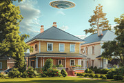 97 UFO objects flying in the sky, a Transportation Photo by Handmadefont (Thumbnail 7 of 101)