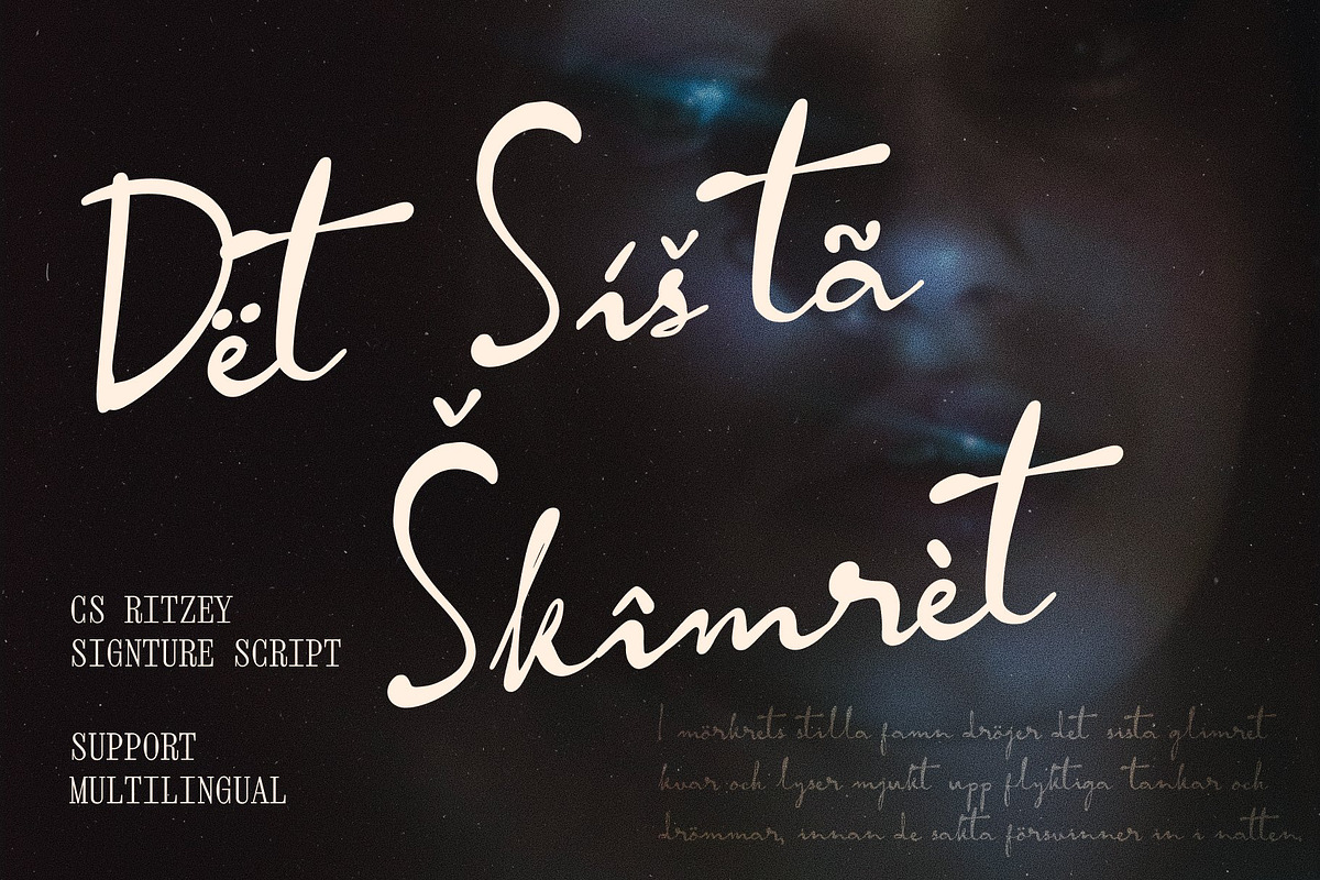 CS Ritzey - Signature Script Font, a Script Font by Craft Supply Co. (Photo 6 of 8)