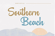 Southern Beach - Script Font, a Script Font by Sronstudio (Thumbnail 1 of 16)
