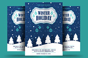 Winter Holiday Flyer, a Card Template by Rafoz (Thumbnail 1 of 3)
