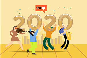 2020 new year web banner