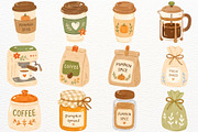 Pumpkin Spice Coffee Clipart Autumn, a Food Illustration by SugarCloudStudioArt (Thumbnail 4 of 6)