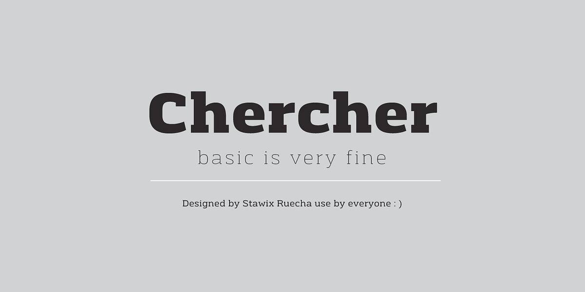 Chercher, a Slab Serif Font by Stawix (Photo 1 of 4)