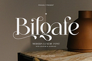 Bilgafe - Elegant Luxury Serif Font, a Serif Font by Qweera Studio (Thumbnail 1 of 12)