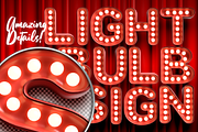 3D Lightbulb Sign Alphabet Kit, an Object Graphic by Weirdsgn Store (Thumbnail 2 of 8)