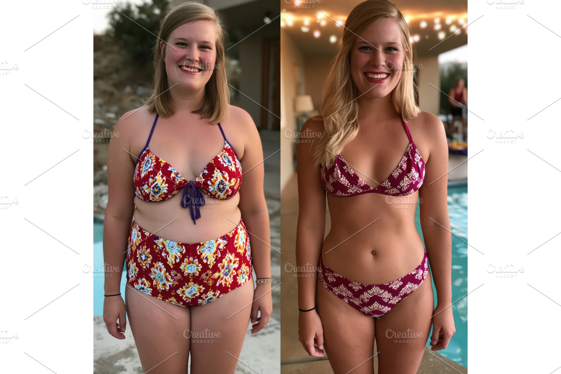 Woman shows weight loss journey with, a Sports & Recreation Photo by Lermont51