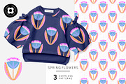 Spring Flowers, a Pattern Graphic by Muriel Petitpattern (Thumbnail 1 of 4)