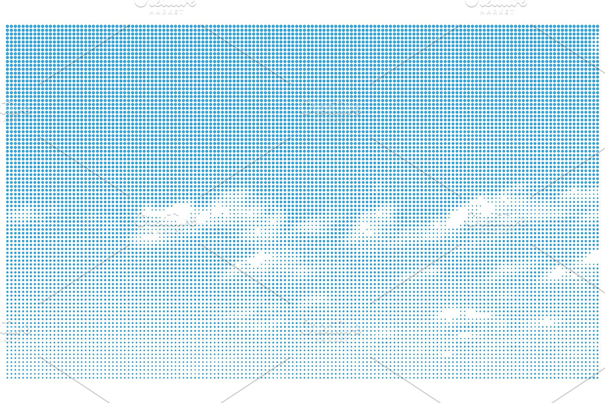 Blue Halftone Cloud Sky, a Texture Graphic by sivVector (Photo 2 of 3)