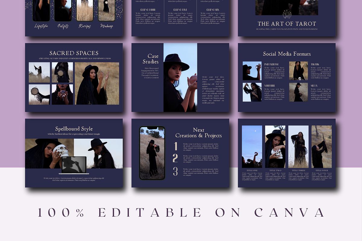 PORTFOLIO CANVA TEMPLATE, a Marketing Template by The Little Lily Studio (Photo 3 of 5)