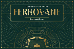 Ferrovane Font: Art Deco Headline