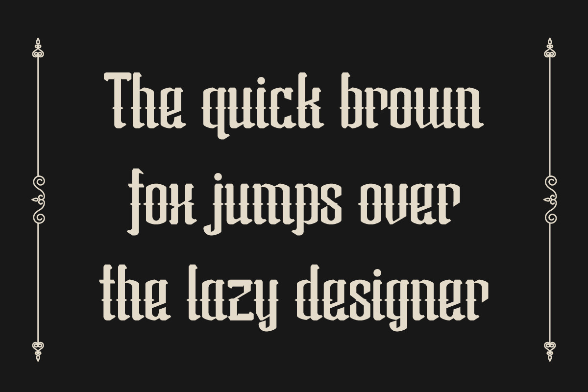 Zenada Blackletter, a Blackletter Font by IHDSTD (Photo 3 of 9)