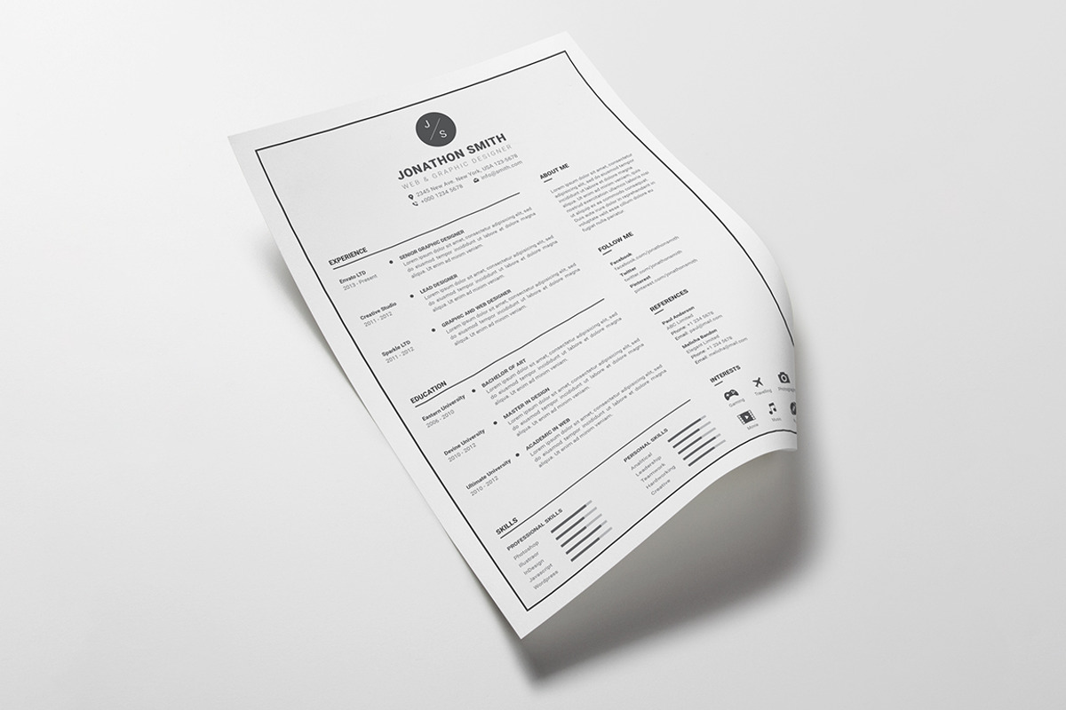Resume/CV, a Resume Template by Diverter (Photo 4 of 5)