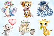 Cute Safari Animal Sublimation PNG, an Illustration by Craft Nest (Thumbnail 3 of 5)